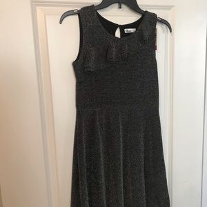 Epic Threads Black/Silver Metallic Girls Dress